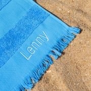 Personalised Hooded Beach Towel – Blue