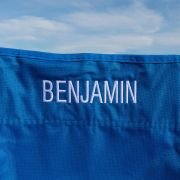 Personalised Kids’ Foldable Camping Beach Chair – Blue
