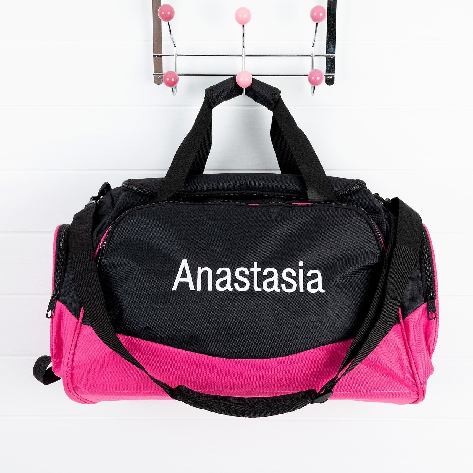 Personalised Kids Sports Duffle Bag – Pink