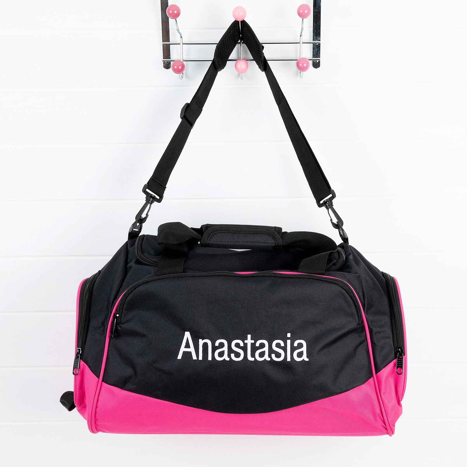 Personalised Kids Sports Duffle Bag – Pink