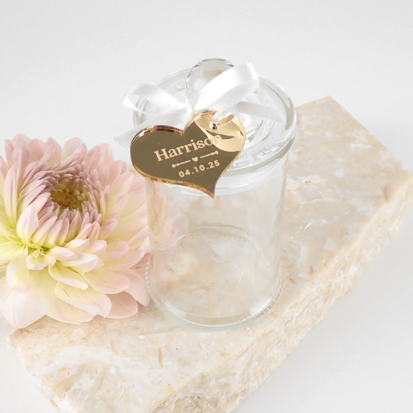 Round 135ml Lolly Jars with Acrylic Gift Tag
