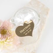 Round 135ml Lolly Jars with Acrylic Gift Tag