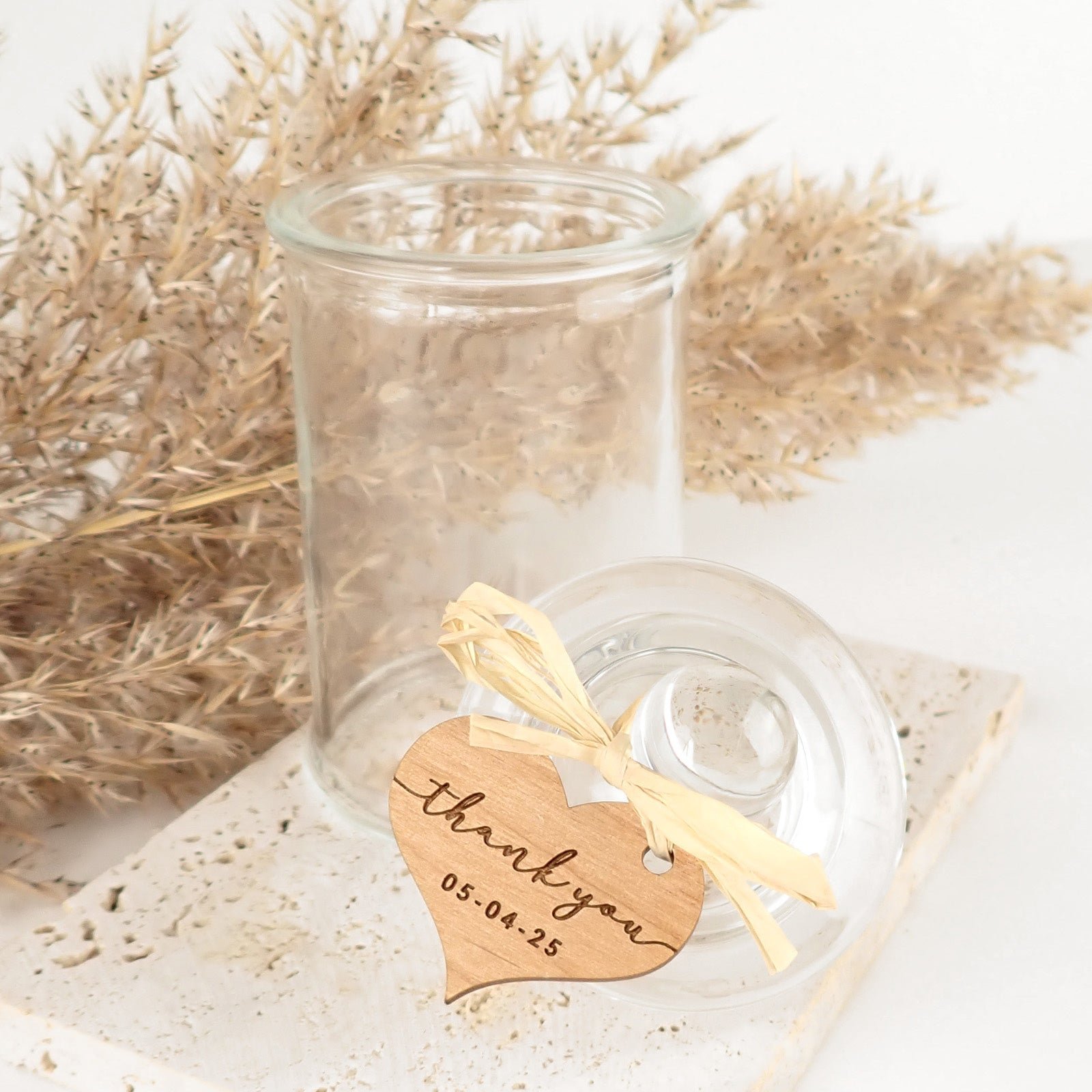 Round Lolly Jars with Wooden Gift Tag