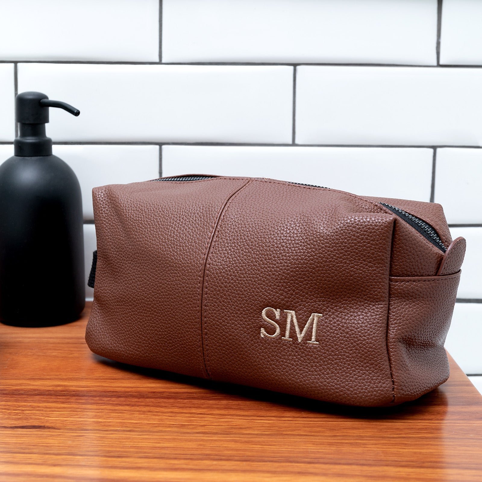Personalised Mens Travel Toiletry Bag
