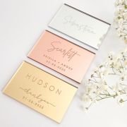 Engraved Rectangle Mirror Acrylic Wedding Place Cards