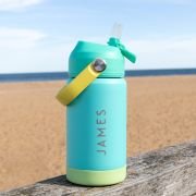 Engraved Stainless Steel 360ml Kids Water Bottle with Carry Handle