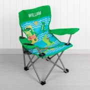 Personalised Kids’ Foldable Beach Chair – Crocodile