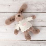 Personalised Bunny with Knitted Jumper