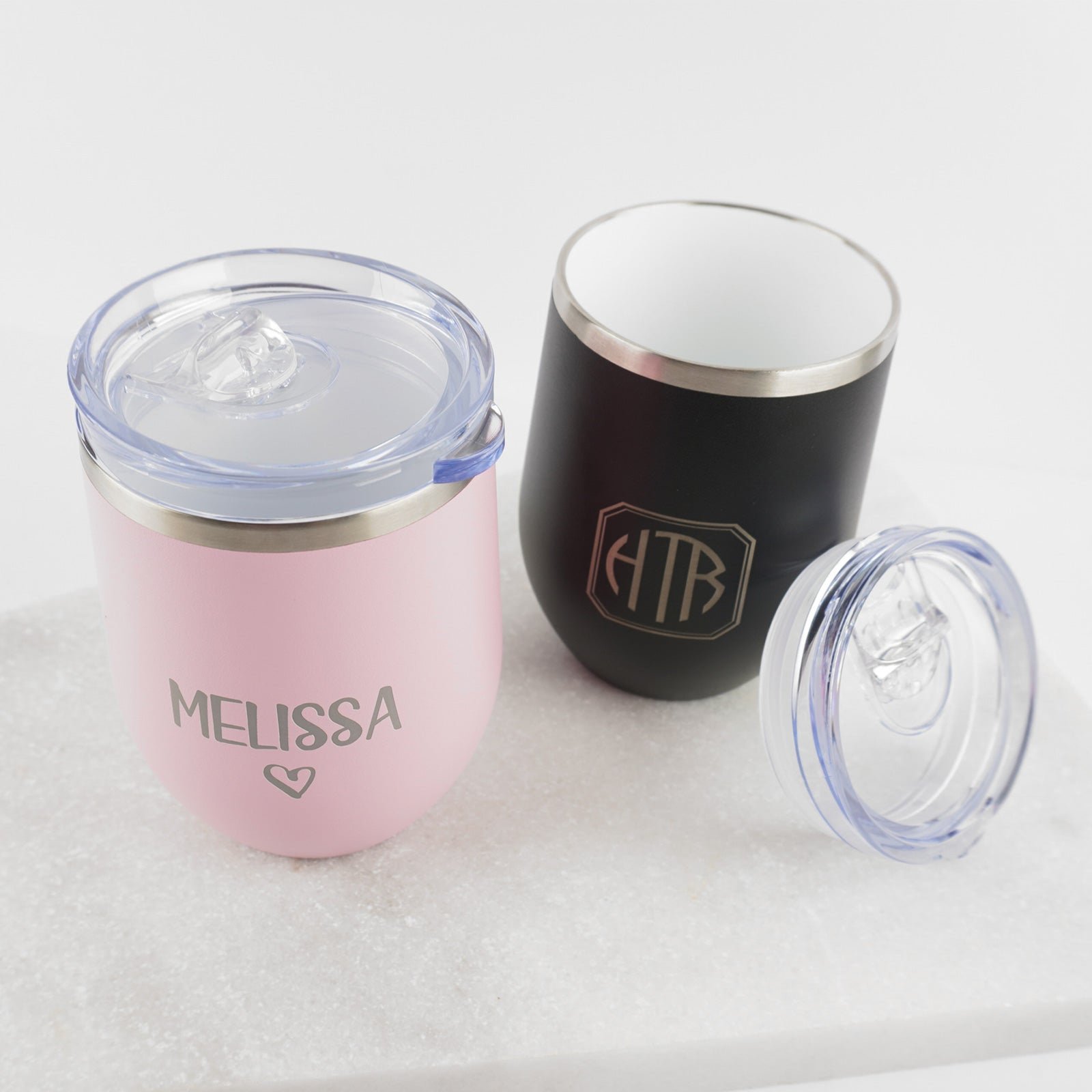 Engraved Ceramic Keep Cup Wine Tumbler 300ml