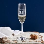 Engraved 195ml Champagne Glass 21st Birthday Gift