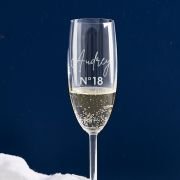 Engraved 195ml Champagne Glass 18th Birthday Gift