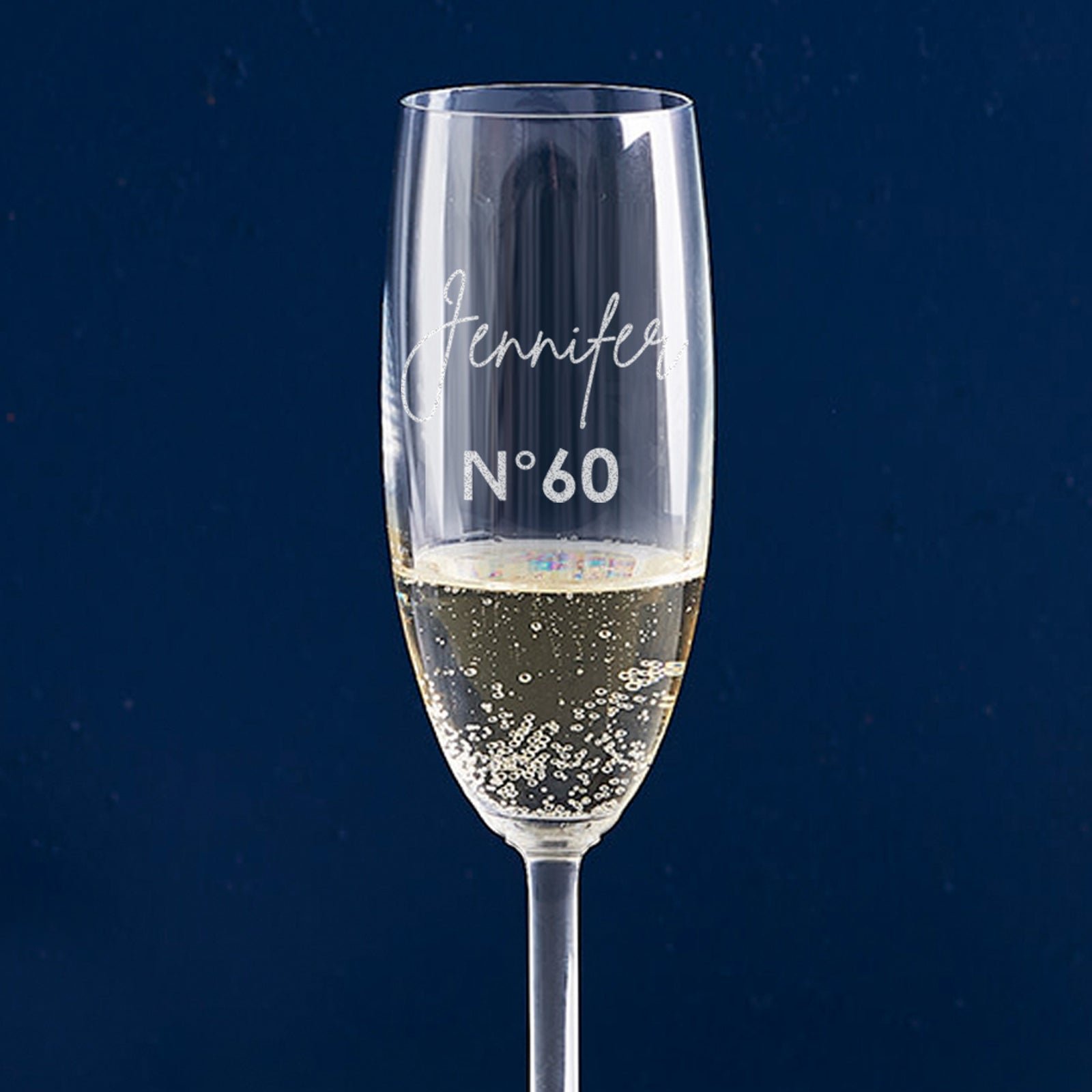 Engraved 195ml Champagne Glass 60th Birthday Gift