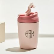 Engraved Reusable 350ml Straw Spout Keep Cup