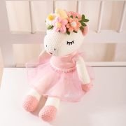 Personalised Knitted Unicorn Doll