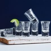 Engraved 40ml Shot Glass 18th Birthday Gift