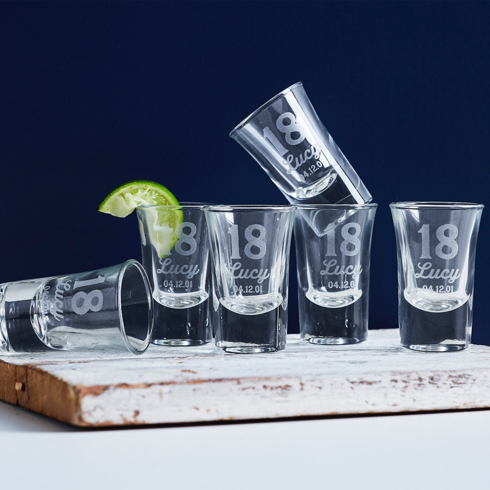 Engraved 40ml Shot Glass 18th Birthday Gift