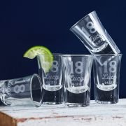 Engraved 40ml Shot Glass 18th Birthday Gift