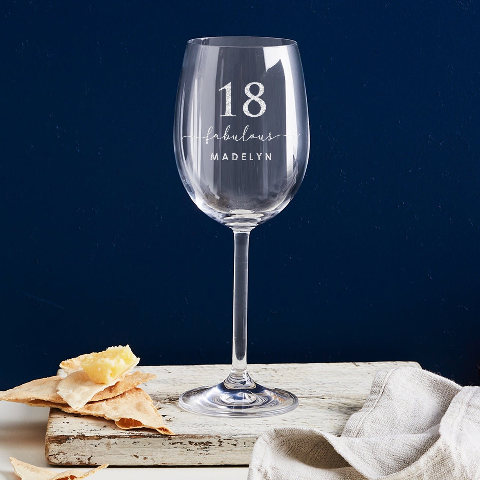 Engraved 360ml Wine Glass 18th Birthday Gift