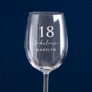Engraved 360ml Wine Glass 18th Birthday Gift