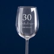 Engraved 360ml Wine Glass 30th Birthday Gift