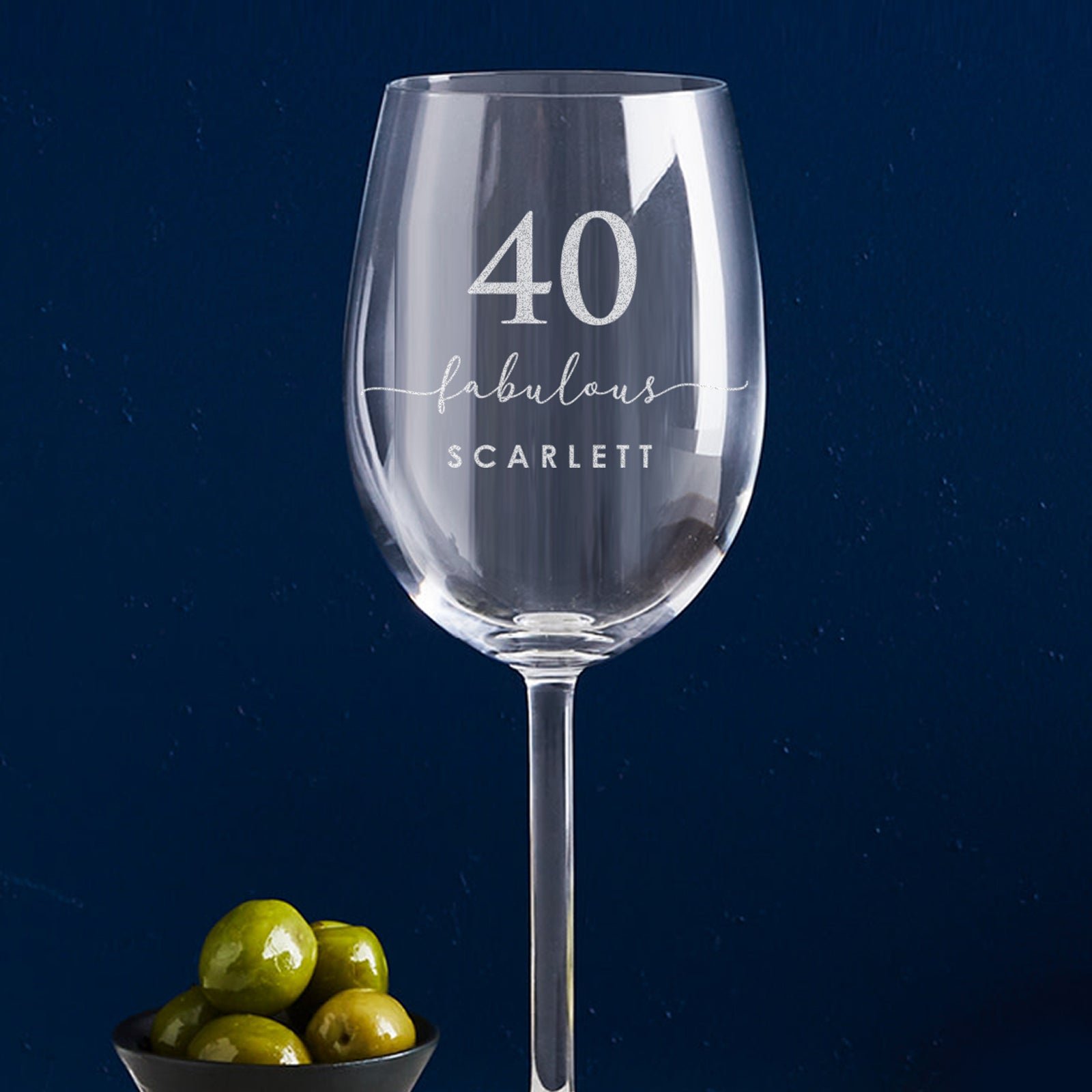 Engraved 360ml Wine Glass 40th Birthday Gift