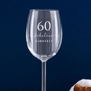 Engraved 360ml Wine Glass 60th Birthday Gift