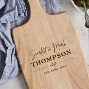 Engraved Wedding Cheese Serving Chopping Board