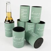 Personalised Wedding Stubby Holders – 1 Colour Print