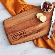 Engraved Acacia Wood 38cm Tapas Serving Board Client Gift