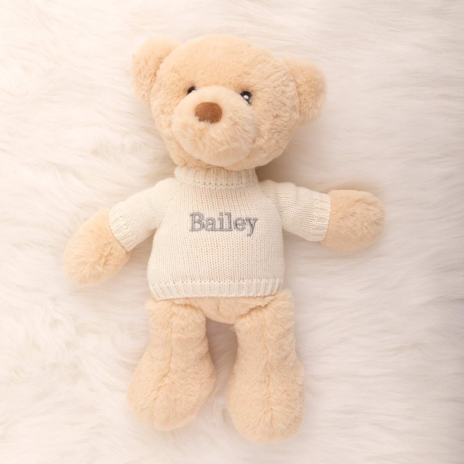 Teddy Bear with Embroidered Jumper