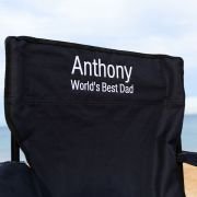 Embroidered Father’s Day Camping Chair