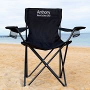 Embroidered Father’s Day Camping Chair