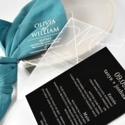 Engraved 5×7 Acrylic Wedding Menus