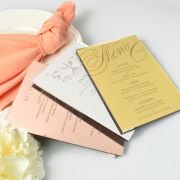 Engraved 5×7 Mirror Acrylic Wedding Menus