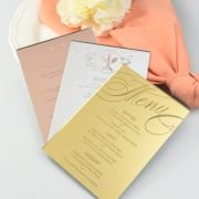 Engraved 5×7 Mirror Acrylic Wedding Menus