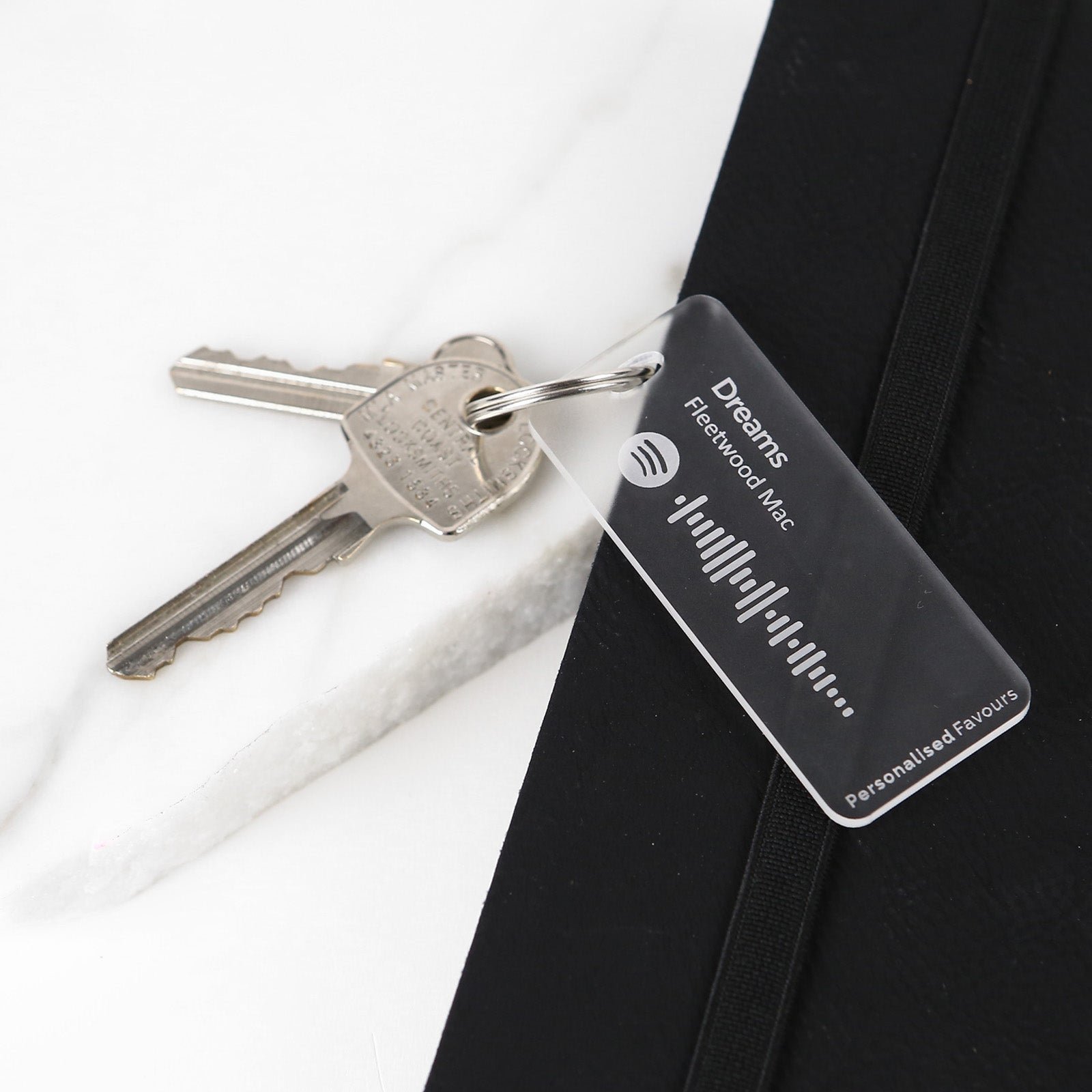 Engraved Frosted Acrylic Spotify Song Code Keyring