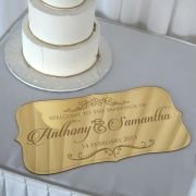 Engraved Acrylic Ceremony or Reception Welcome Sign