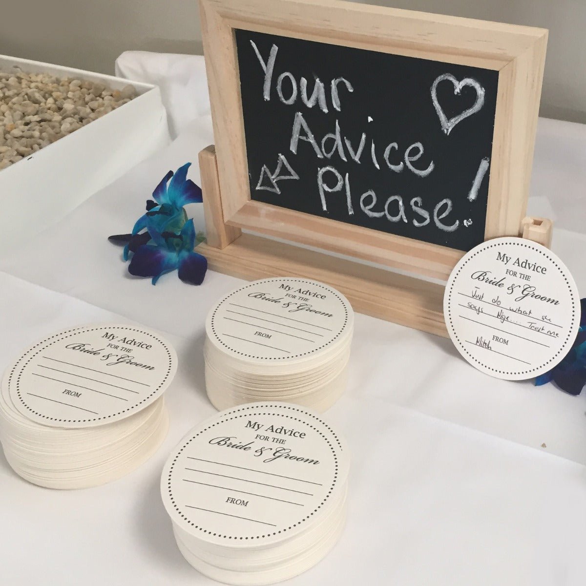 Advice Coasters for Bride & Groom