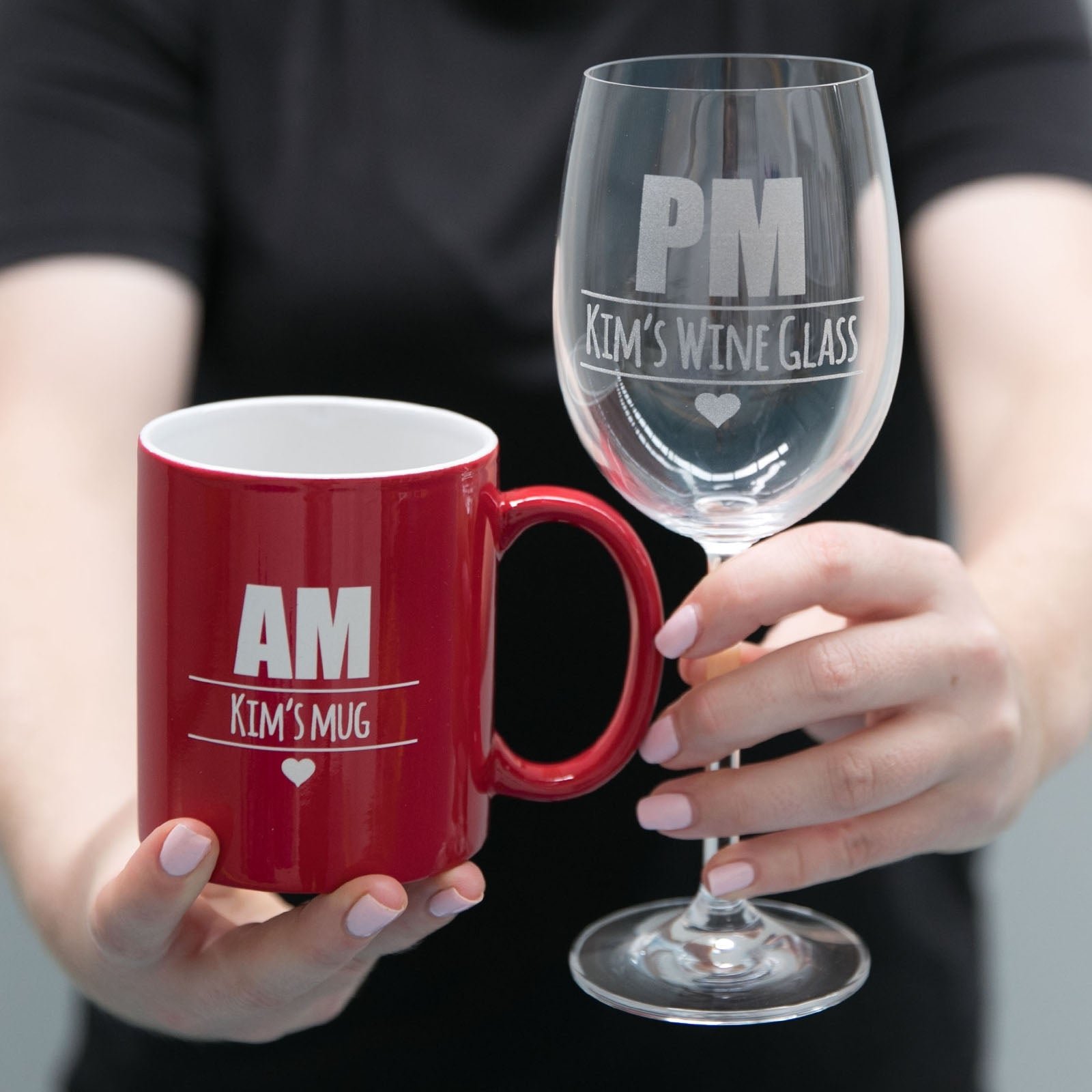 Mother’s Day AM Mug and PM Wine Glass Set