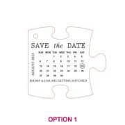 Engraved Wooden Puzzle Save the Date