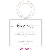 Engraved Ring Toss Wedding Game Keepsake