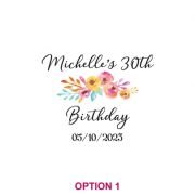 Printed Birthday Glass Coasters