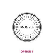 Corporate Christmas 425ml Engraved Schooner Beer Glass