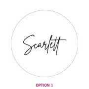 Engraved Mirror Gold Round Wedding Place Card