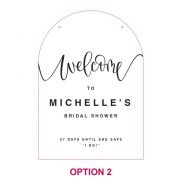 Acrylic Bridal Shower Welcome Sign. Size A1