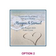 Photographic Printed Wedding Glass Coasters