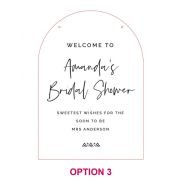 Acrylic Bridal Shower Welcome Sign. Size A1