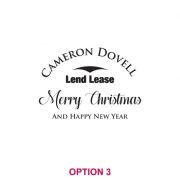 Corporate Christmas 425ml Engraved Schooner Beer Glass