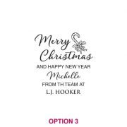 Corporate Christmas Engraved Champagne Glasses