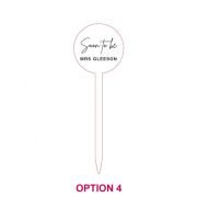 Laser Cut Bridal Shower Cupcake Toppers